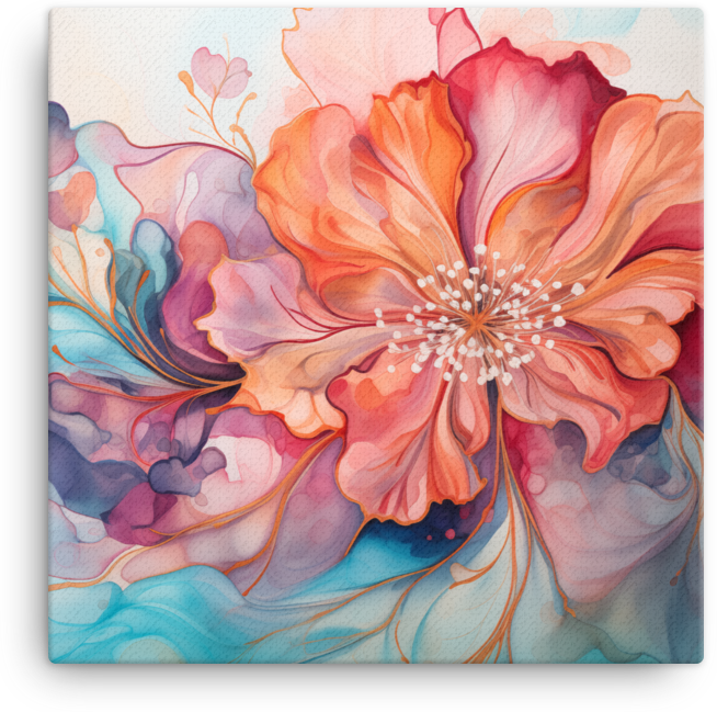 Whimsical Blossom Canvas Print Wall Art wall art