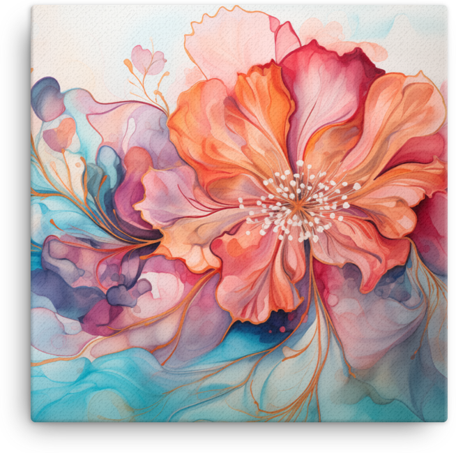 Whimsical Blossom Canvas Print Wall Art wall art