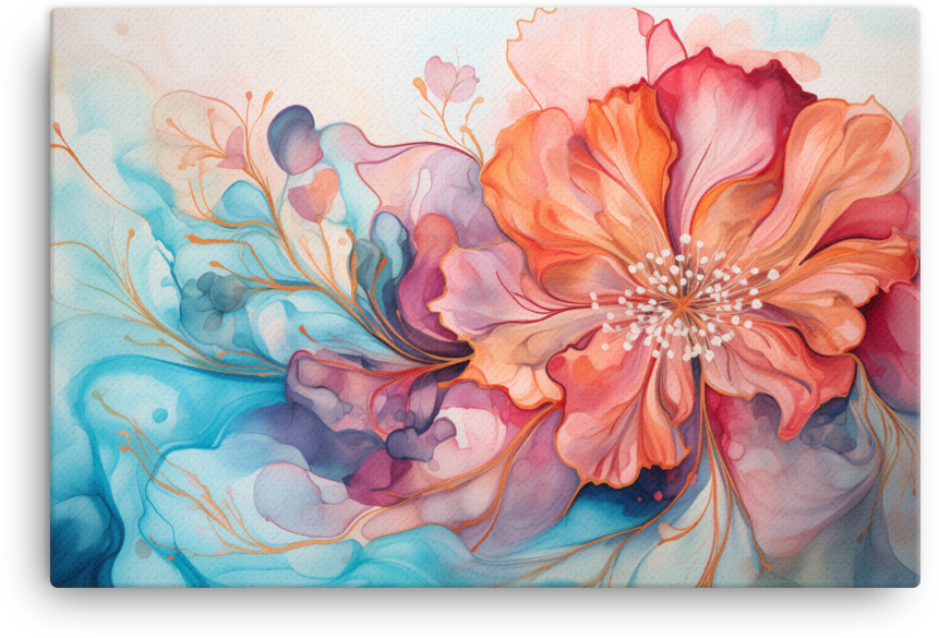 Whimsical Blossom Canvas Print Wall Art wall art