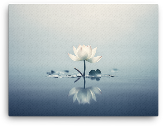 Zen Lotus Calm Waters Canvas Wall Art wall art