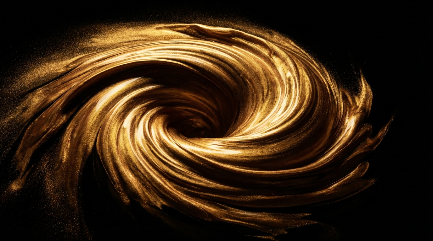 Auragen Canvases — Gold Celestial Vortex